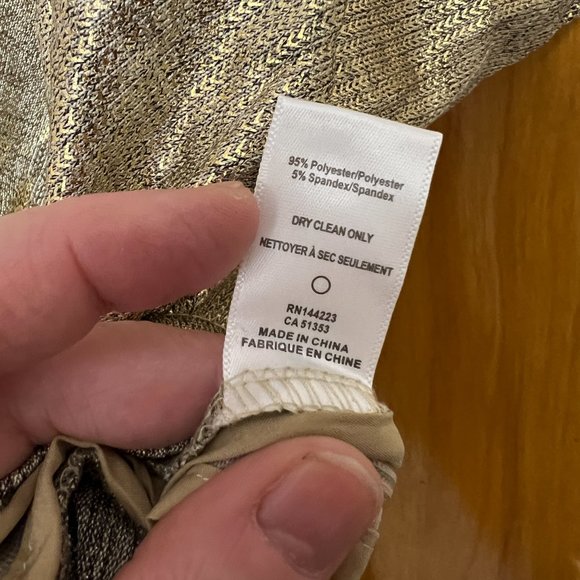 bishop + young Gold Metallic Top - Picture 7 of 8